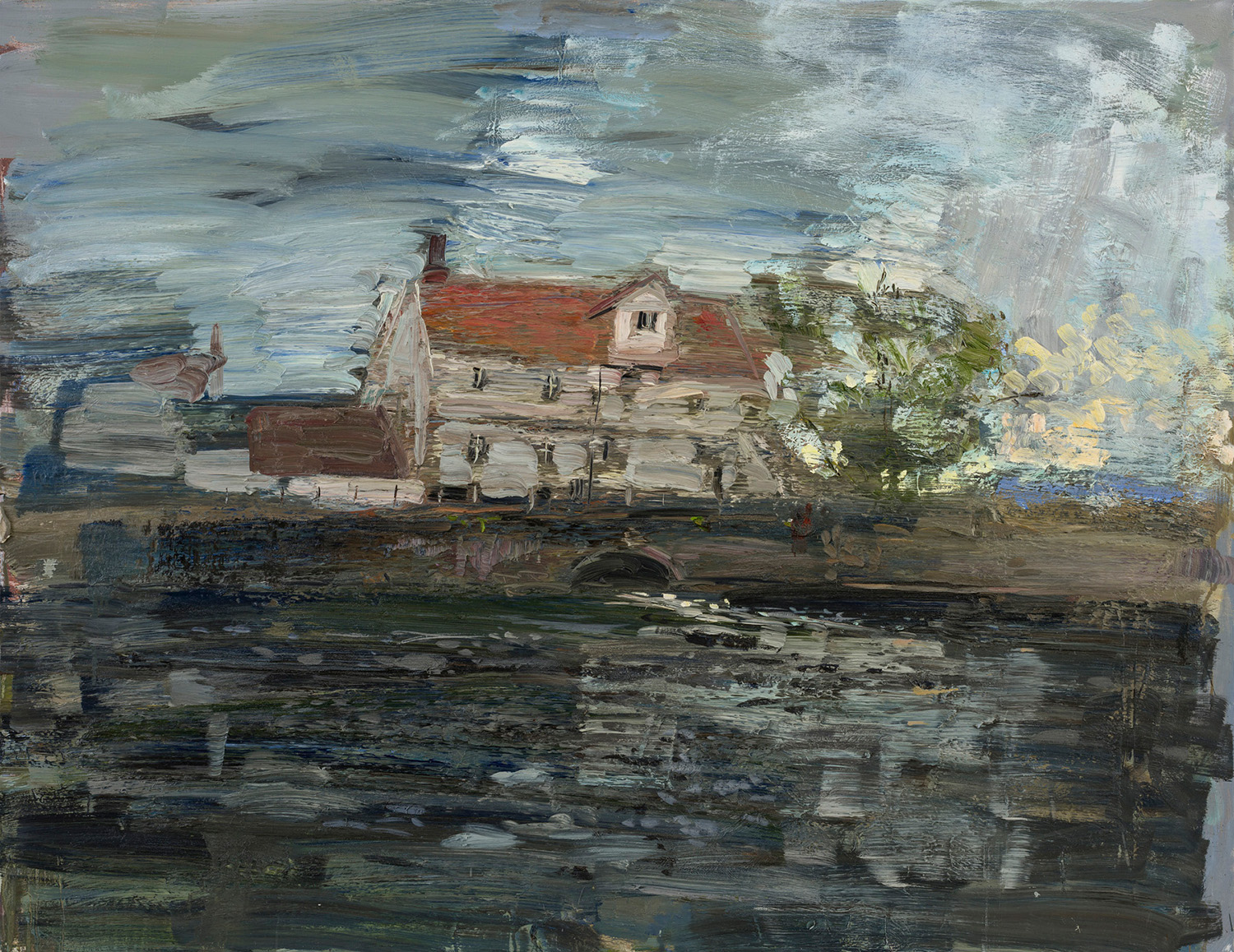 Oil painting by Richard Colson of Elsing Mill, Norfolk