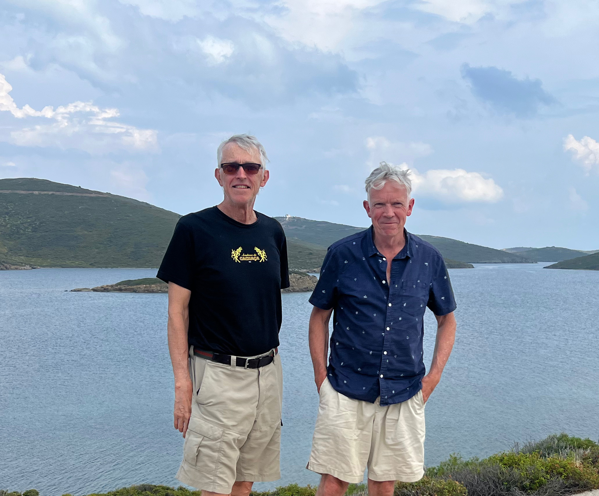 Jeremy Gardiner and Richard Colson on Oinusses, Greece