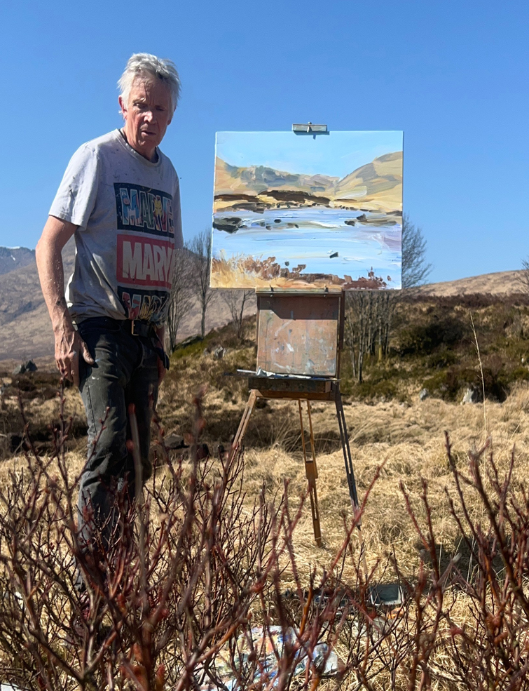 Richard Colson on Rannoch Moor